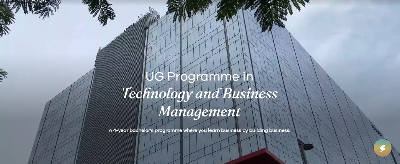 UG Programme in Technology & Business Management
